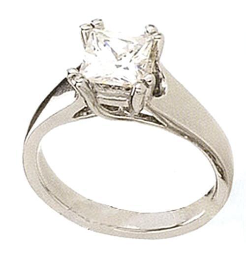 Picture of Harry Chad Enterprises 12509 2.01 CT Princess Solitaire Diamond Engagement Ring