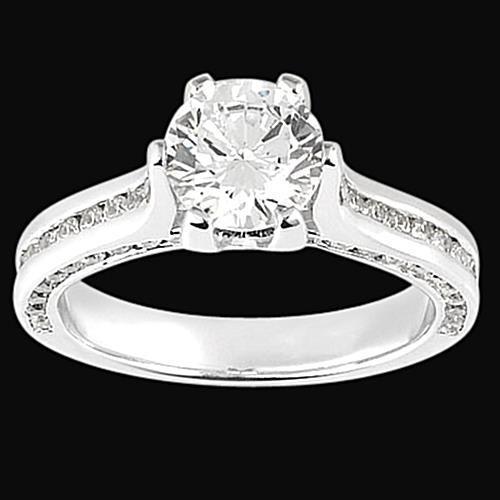 Picture of Harry Chad Enterprises 19728 2.26 CT Round Diamonds Engagement Womens Ring - White Gold