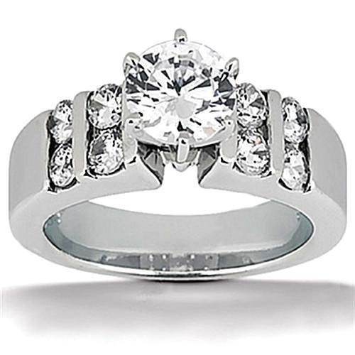 Picture of Harry Chad Enterprises 11983 1.55 CT Solitaire Diamonds G SI1 Womens White Gold Ring
