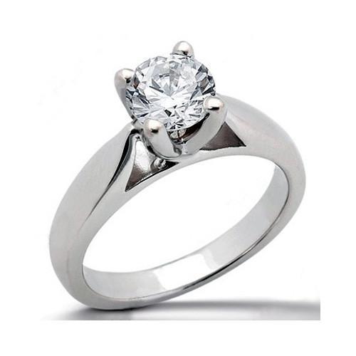 Picture of Harry Chad Enterprises 1609 1.01 CT 14K E VVS1 Diamonds White Gold Engagement Ring
