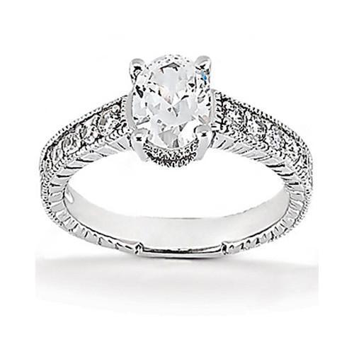 Picture of Harry Chad Enterprises 12213 1.26 CT Diamond Ring Engagement White Gold Ring