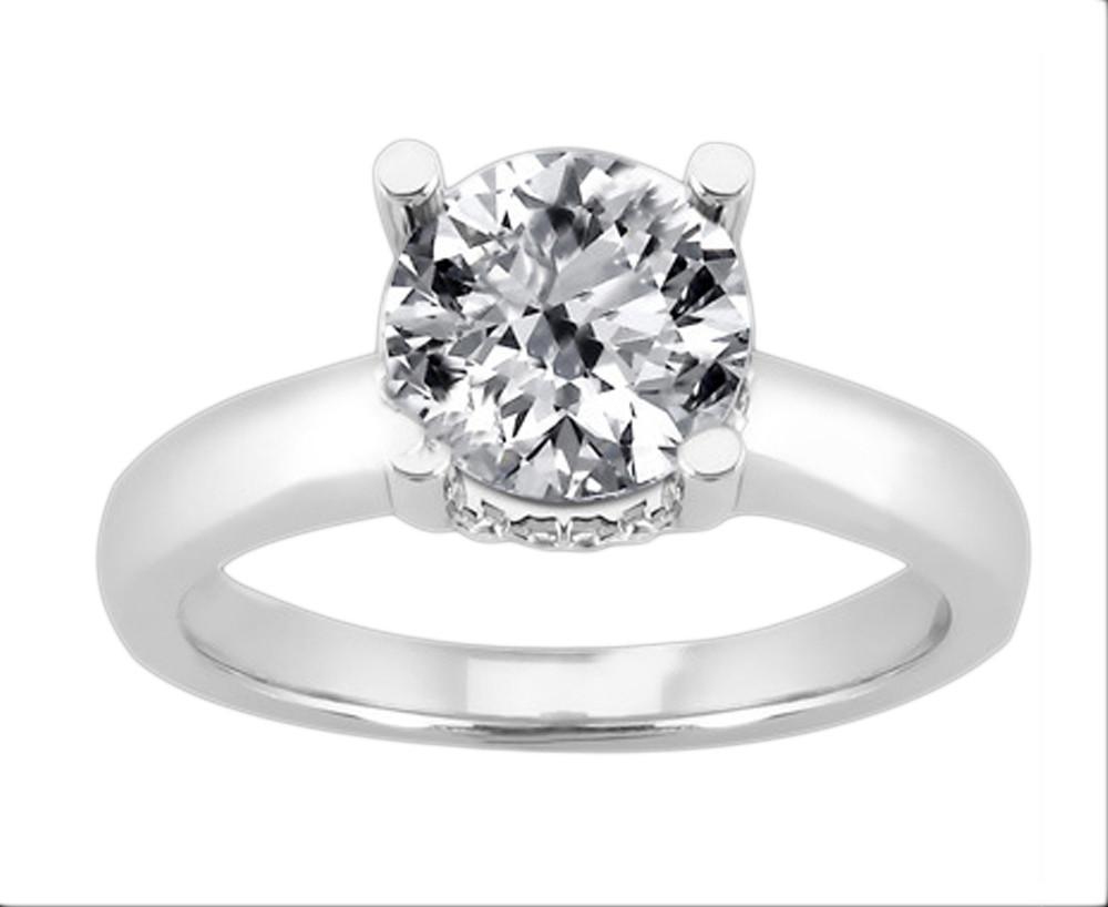 Picture of Harry Chad Enterprises 13889 1.81 CT Solitaire with Accents Gold Diamonds Engagement Ring
