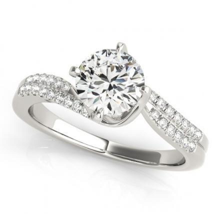 Picture of Harry Chad Enterprises 11066 1.35 CT 14K Round Brilliant Diamonds Wedding Anniversary Solitaire Ring - Gold