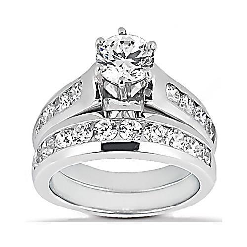 Picture of Harry Chad Enterprises 14120 1.5 CT Diamonds White Gold Brand Engagement Ring