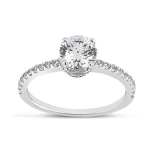 Picture of Harry Chad Enterprises 213 2.69 CT Sparkling Round Brilliant Diamonds White Gold 14K Engagement Ring
