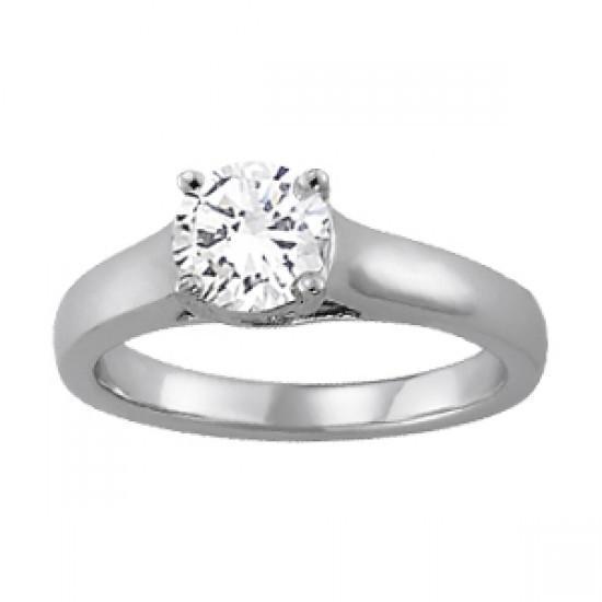 Picture of Harry Chad Enterprises 10667 1.25 CT 14K Sparkling Round Diamond Solitaire Gold Engagement Ring