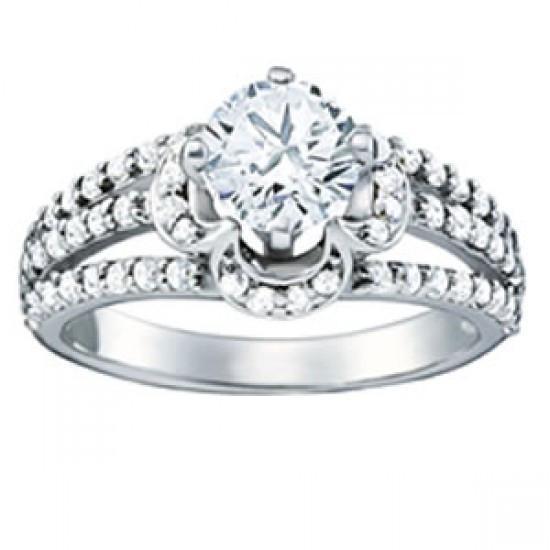 Picture of Harry Chad Enterprises 10765 1.35 CT 14K Prong Setting Round Diamonds Eternity Gold Engagement Ring
