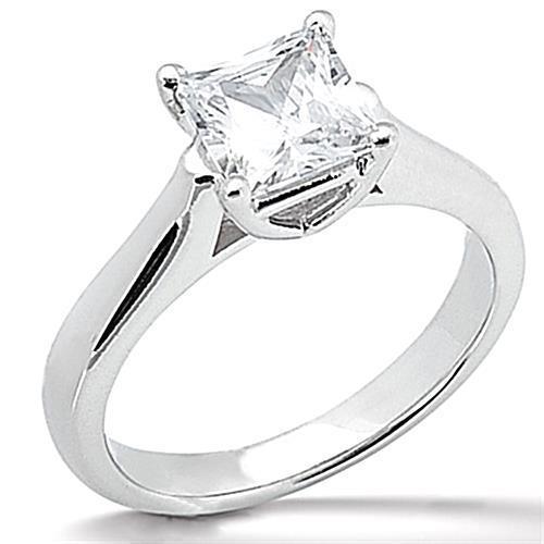 Picture of Harry Chad Enterprises 21805 1.00 CT 14K White Gold G VS2 Sparkling Diamond Engagement Ring