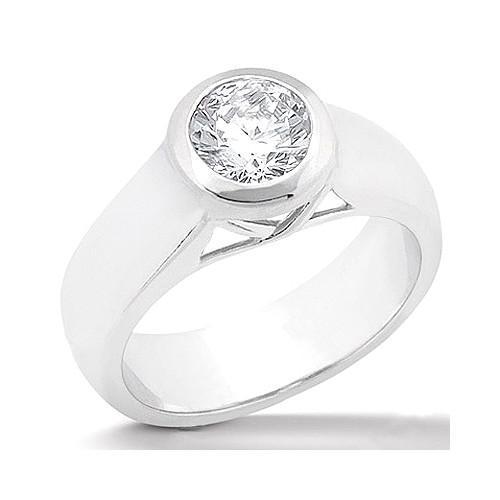 Picture of Harry Chad Enterprises 13554 0.75 CT Diamond Gold Jewelry E VVS1 Engagement Ring