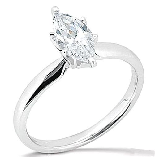 Picture of Harry Chad Enterprises 12850 1.75 CT Diamond Platinum New E VVS1 Marquise Engagement Womens Ring