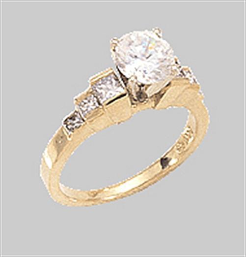 Picture of Harry Chad Enterprises 365 2.01 CT Diamond Solitaire Ring - Yellow Gold