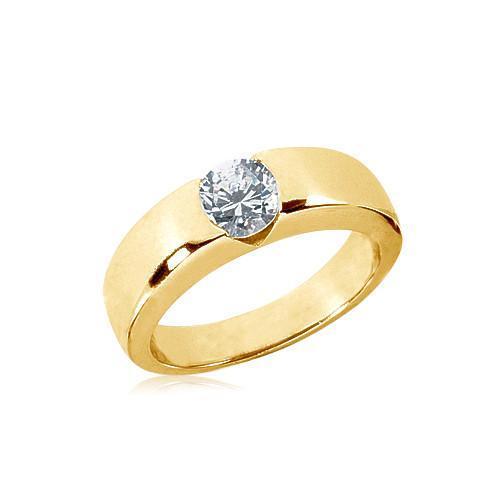 Picture of Harry Chad Enterprises 13917 1.50 CT Solitaire Engagement Ring Yellow Gold 14K New Anniversary Ring