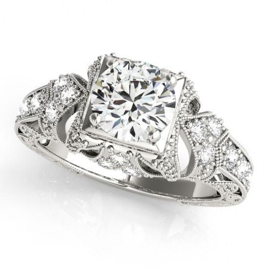 Picture of Harry Chad Enterprises 10612 1.50 CT Solitaire with Accents Diamonds Lady Mens Engagement Ring