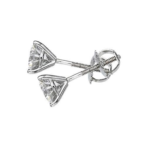 12841 2.02 CT G SI1 Platinum Martini Style Diamond Studs