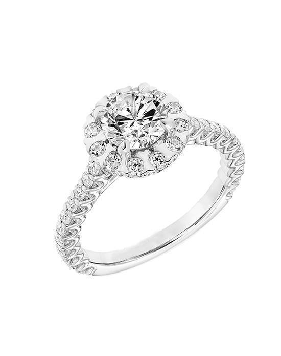 Picture of Harry Chad Enterprises 20403 1.90 CT 14K Brilliant Cut Diamonds Engagement Ring - White Gold
