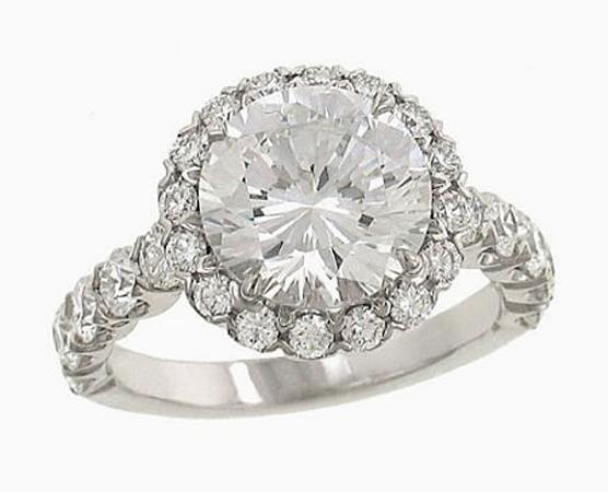 Picture of Harry Chad Enterprises 20641 2.25 CT 14K Round Shaped Diamond Engagement Ring - White Gold