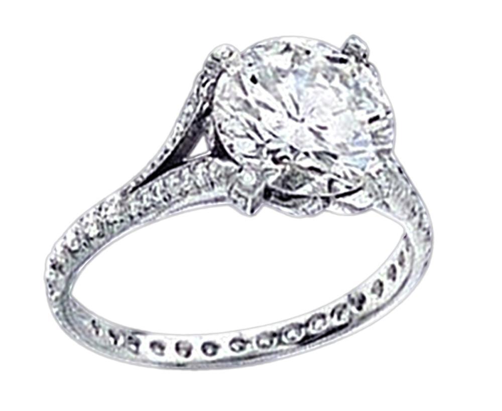 Picture of Harry Chad Enterprises 14373 2.36 CT Diamonds Royal Engagement Ring - White Gold