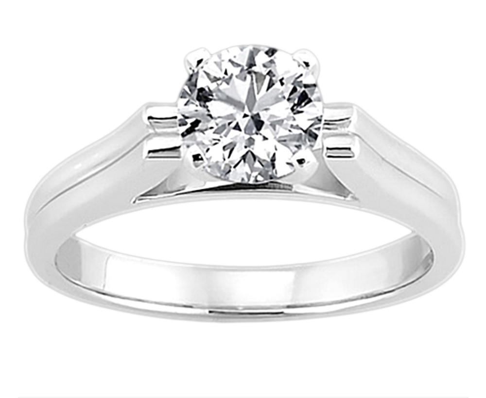 Picture of Harry Chad Enterprises 13299 2.5 CT H SI1 White Gold Diamond Solitaire Ring
