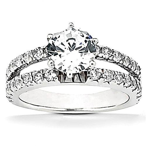 Picture of Harry Chad Enterprises 11961 2.5 CT Prong Setting Diamonds F VVS1 Engagement Ring