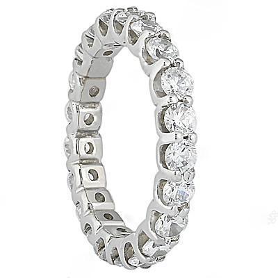 Picture of Harry Chad Enterprises 15111 2.20 CT F VS1 Diamonds Womens Wedding Band - White Gold