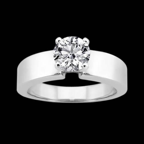 Picture of Harry Chad Enterprises 1300 2.5 CT Round Diamond Solitaire Anniversary Ring