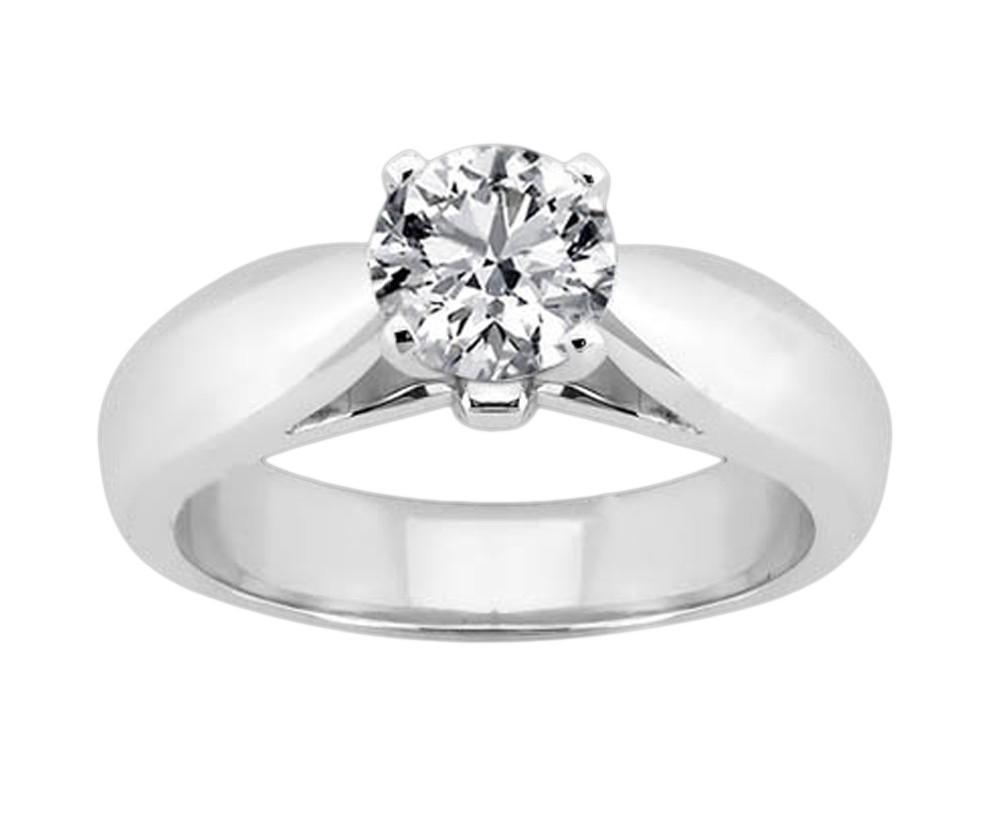 Picture of Harry Chad Enterprises 11389 2.51 CT 4 Prong Diamond Solitaire Ring