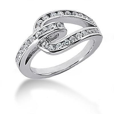 Picture of Harry Chad Enterprises 14874 1.5 CT Diamond Wedding Band White Gold Womens Ring