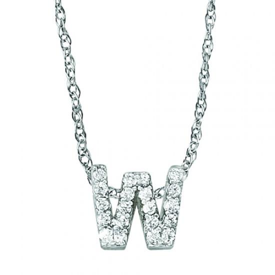 0.50 CT Round Diamonds Pendant Necklace with Chain - 14K White Gold