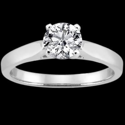 Picture of Harry Chad Enterprises 1314 2.51 CT H SI1 Diamond Solitaire Ring - White Gold