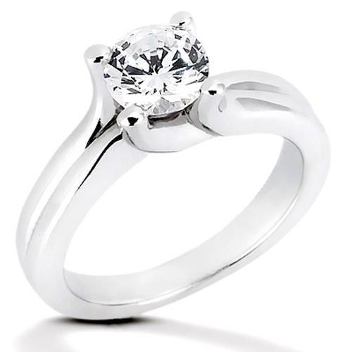 Picture of Harry Chad Enterprises 1630 1.00 CT Prong Style White Gold Diamond Solitaire Ring