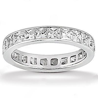 4014 13.20 CT Diamonds F VS1 Eternity Wedding Band - Gold