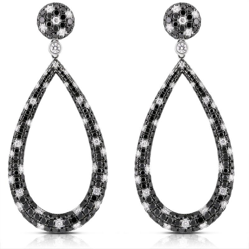 721 CT Diamonds Women Dangle Earring  18K White Gold