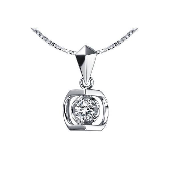 0.50 CT 14K Gold Beautiful & Nice Round Diamond Pendant Necklace