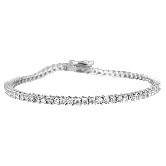 50344 4 Carats Small Round Cut Diamonds Lady Bracelet