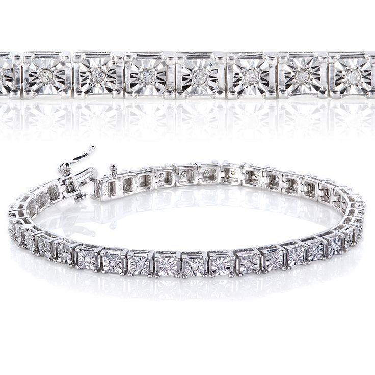 Picture of Harry Chad Enterprises 50337 3.75 Carats Round Diamonds Ladies Tennis Bracelet