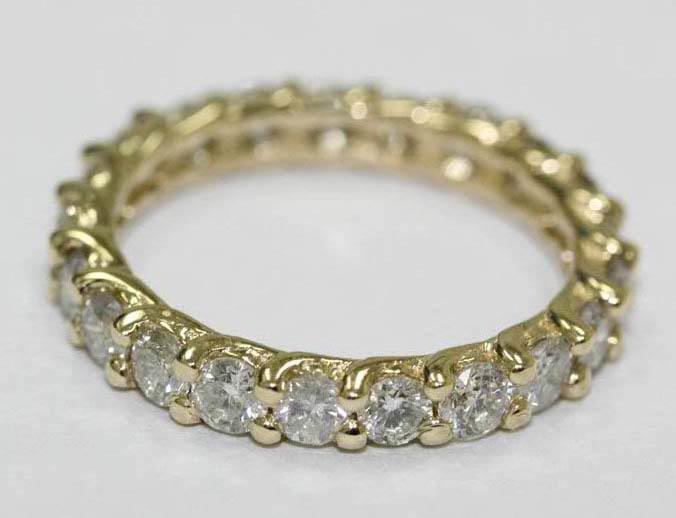 Picture of Harry Chad Enterprises 50294 5.25 Carat 14K Yellow Gold Jewelry Engagement Diamond Eternity Wedding Band
