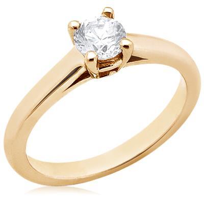 Picture of Harry Chad Enterprises 50251 2.25 Carat Diamonds Solitaire Ring - 14K Yellow Gold