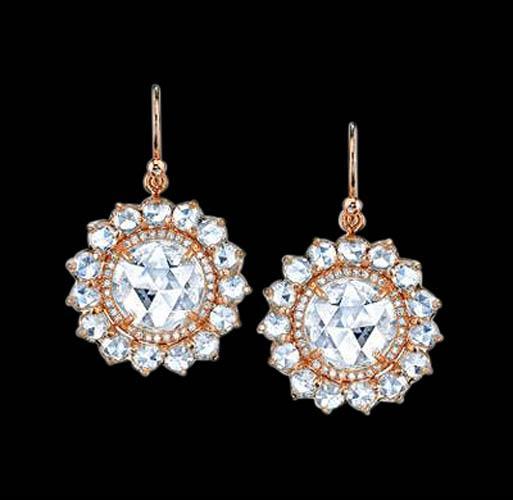 14K Yellow Gold 2.50 Carat Dangle Diamond Earring - Set of 2