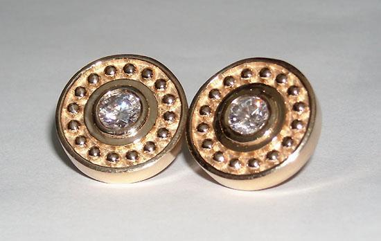 1 Carat G SI1 Antique Diamond Stud Earring
