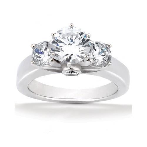 Picture of Harry Chad Enterprises 49800 2.62 Carat F VS1 3 Stone Diamond Ring