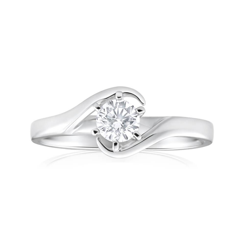 Picture of Harry Chad Enterprises 49571 1.50 CT Solitaire Round Cut Diamond Engagement Ring, Size 6.5