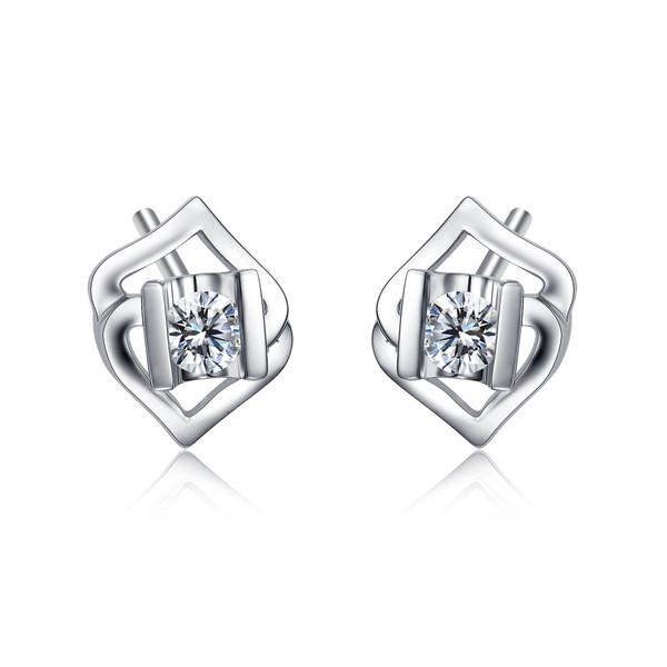 52802 1.60 CT Round Brilliant Cut Diamonds Womens Stud Earring