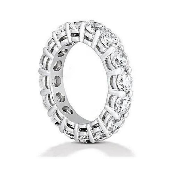 55115 4.80 CT Diamond Engagement Band, 14K White Gold - Size 6.5