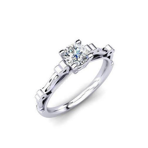 Picture of Harry Chad Enterprises 56865 Round Brilliant Cut 1.60 CT Gorgeous Diamond Engagement Ring, Size 6.5