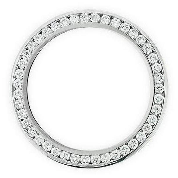 Picture of Harry Chad Enterprises 56886 36 mm 3 CT Custom Diamond Bezel for Rolex Datejust Watch