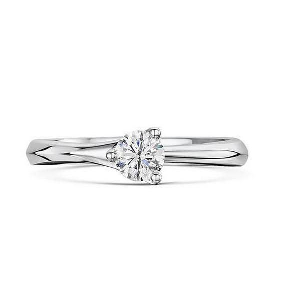 59000 1.25 CT Solitaire Round Cut Diamond Ring, White Gold - Size 6.5