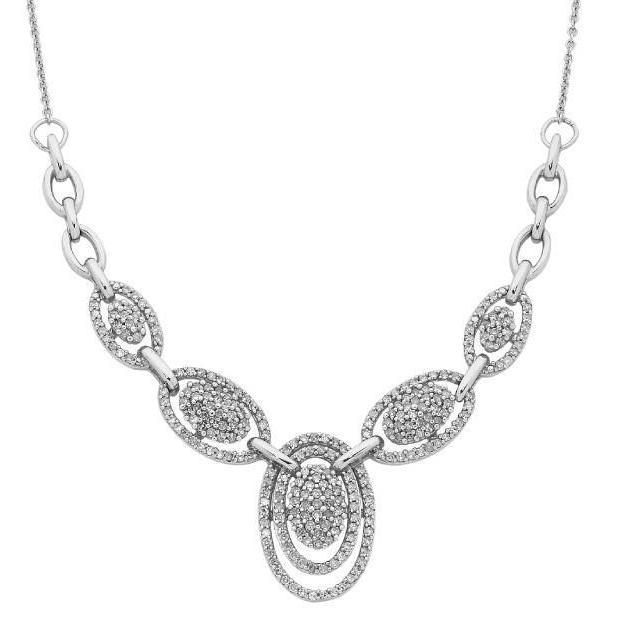 Picture of Harry Chad Enterprises 59011 Brilliant Cut 3.50 CT Small Diamonds Ladies Necklace with Chain