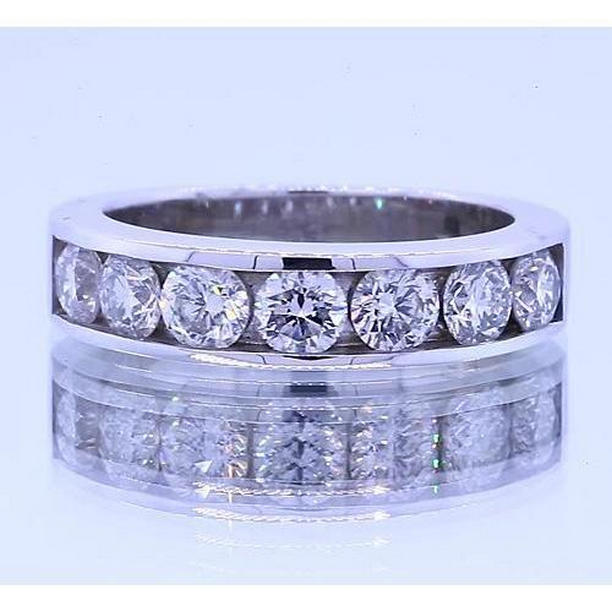 62334 175 CT Round Diamond Anniversary Band Channel Set Size 65