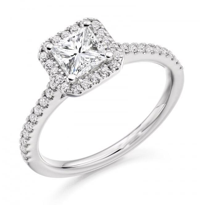 63792 2.50 CT Diamond Engagement Ring, 14K White Gold - Size 6.5