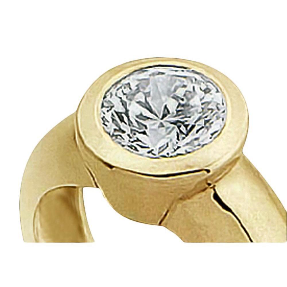 Picture of Harry Chad Enterprises 15025 0.50 CT Solitaire Real Diamond Solitaire Ring&#44; 14K Yellow Gold - Size 6.5